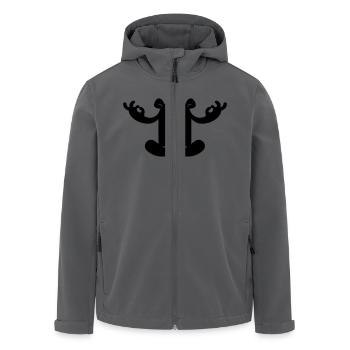 yoga - Recycelte Männer Softshell-Jacke von Stanley/Stella - Anthrazit - Vorne - AI Model Male 185 light (185cm)