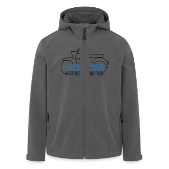 Moped Sperber Habicht 50 ccm Emblem - Recycelte Männer Softshell-Jacke von Stanley/Stella - Anthrazit - Vorne - AI Model Male 185 light (185cm)