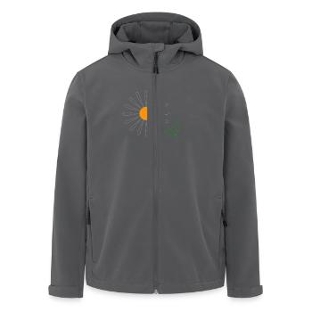 Sonnenblume - Recycelte Männer Softshell-Jacke von Stanley/Stella - Anthrazit - Vorne - AI Model Male 185 light (185cm)
