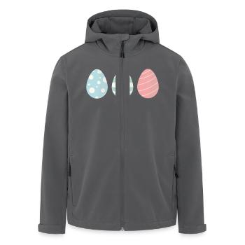 Drei Ostereier - Recycelte Männer Softshell-Jacke von Stanley/Stella - Anthrazit - Vorne - AI Model Male 185 light (185cm)