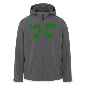 Lawyers for future - Recycelte Männer Softshell-Jacke von Stanley/Stella - Anthrazit - Vorne - AI Model Male 185 light (185cm)