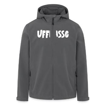 Uffbasse Pfälzer Sprüche Pfalz Pfälzisch Pfälzerin - Recycelte Männer Softshell-Jacke von Stanley/Stella - Anthrazit - Vorne - AI Model Male 185 light (185cm)