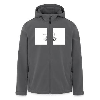 Denkpanzer - Recycelte Männer Softshell-Jacke von Stanley/Stella - Anthrazit - Vorne - AI Model Male 185 light (185cm)