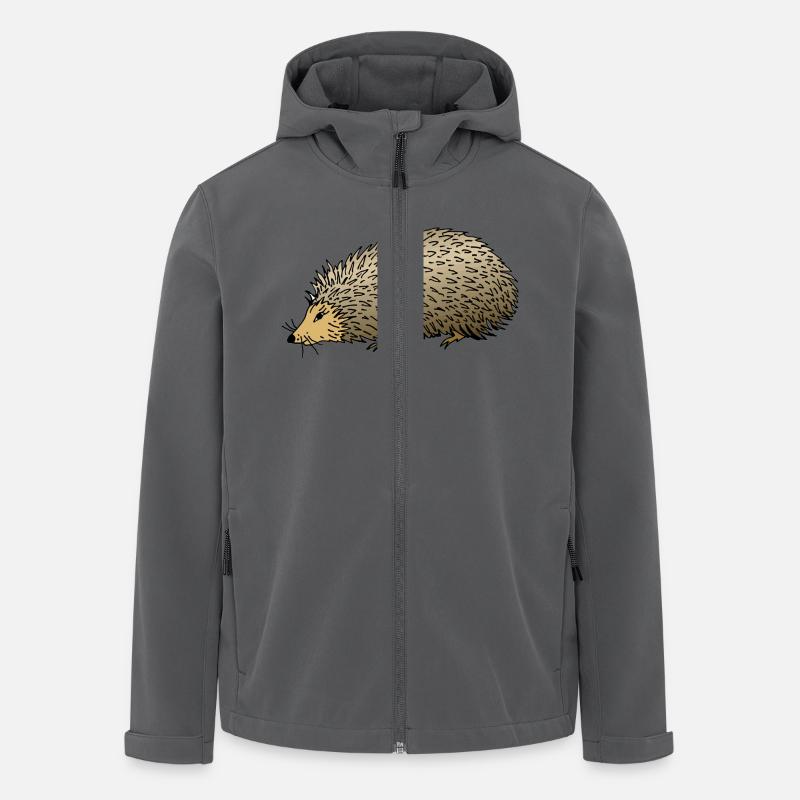 Igel - Recycelte Männer Softshell-Jacke von Stanley/Stella - Anthrazit