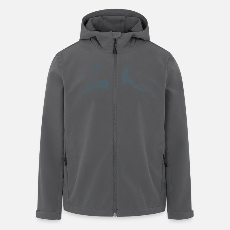 Fußball spieler - Recycelte Männer Softshell-Jacke von Stanley/Stella - Anthrazit