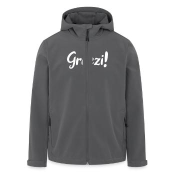 Grüezi - Schweiz - Switzerland - Swiss - Suisse - Recycelte Männer Softshell-Jacke von Stanley/Stella - Anthrazit - Vorne - AI Model Male 185 light (185cm)