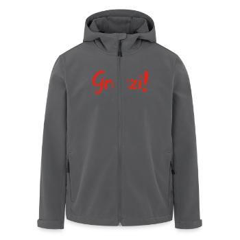 Grüezi - Schweiz - Switzerland - Swiss - Suisse - Recycelte Männer Softshell-Jacke von Stanley/Stella - Anthrazit - Vorne - AI Model Male 185 light (185cm)