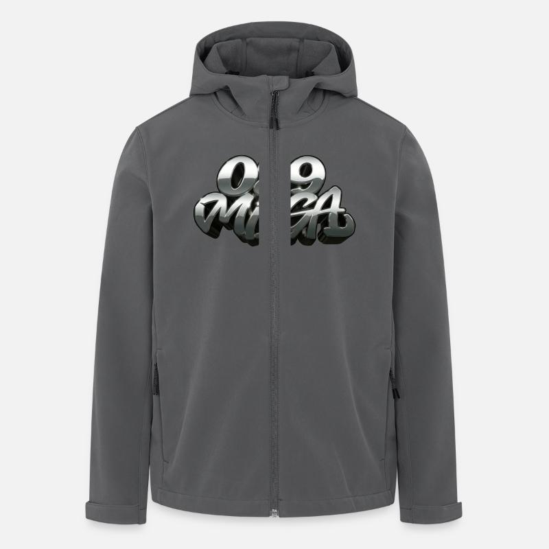 089 Minga Logo - Recycelte Männer Softshell-Jacke von Stanley/Stella - Anthrazit