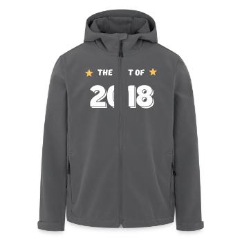 Das Beste aus 2018 - Recycelte Männer Softshell-Jacke von Stanley/Stella - Anthrazit - Vorne - AI Model Male 185 light (185cm)