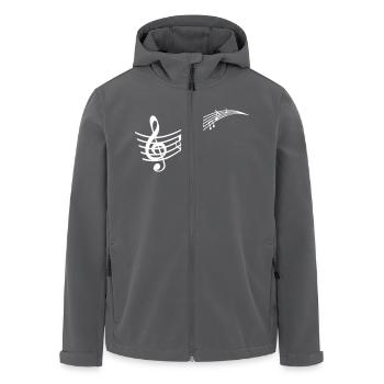 notenspiel - Recycelte Männer Softshell-Jacke von Stanley/Stella - Anthrazit - Vorne - AI Model Male 185 light (185cm)