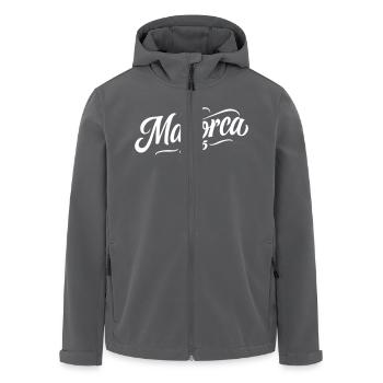 Mallorca 2025 - Recycelte Männer Softshell-Jacke von Stanley/Stella - Anthrazit - Vorne - AI Model Male 185 light (185cm)
