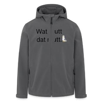 Wat mutt dat mutt - Recycelte Männer Softshell-Jacke von Stanley/Stella - Anthrazit - Vorne - AI Model Male 185 light (185cm)