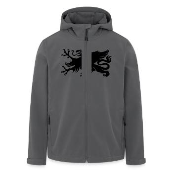 Wappen Rostock Greif - Recycelte Männer Softshell-Jacke von Stanley/Stella - Anthrazit - Vorne - AI Model Male 185 light (185cm)