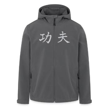 Kung Fu chin. - Recycelte Männer Softshell-Jacke von Stanley/Stella - Anthrazit - Vorne - AI Model Male 185 light (185cm)