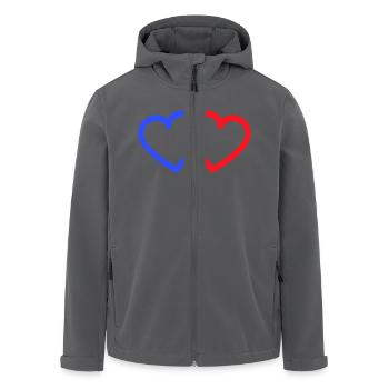 hochzeit - Recycelte Männer Softshell-Jacke von Stanley/Stella - Anthrazit - Vorne - AI Model Male 185 light (185cm)