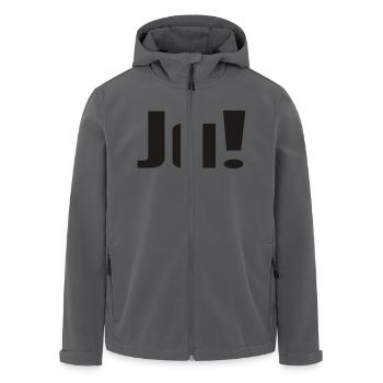 Ja! - Recycelte Männer Softshell-Jacke von Stanley/Stella - Anthrazit - Vorne - AI Model Male 185 light (185cm)