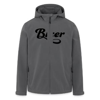 Biker - Recycelte Männer Softshell-Jacke von Stanley/Stella - Anthrazit - Vorne - AI Model Male 185 light (185cm)