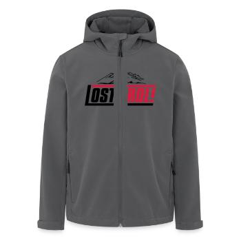 lost-tirol-v1 - Recycelte Männer Softshell-Jacke von Stanley/Stella - Anthrazit - Vorne - AI Model Male 185 light (185cm)