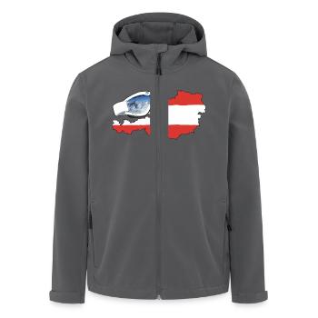Österreich Goggles - Recycelte Männer Softshell-Jacke von Stanley/Stella - Anthrazit - Vorne - AI Model Male 185 light (185cm)