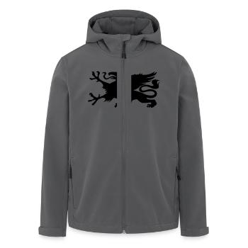 HRO Greif - Recycelte Männer Softshell-Jacke von Stanley/Stella - Anthrazit - Vorne - AI Model Male 185 light (185cm)