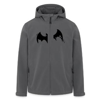 bat - Recycelte Männer Softshell-Jacke von Stanley/Stella - Anthrazit - Vorne - AI Model Male 185 light (185cm)