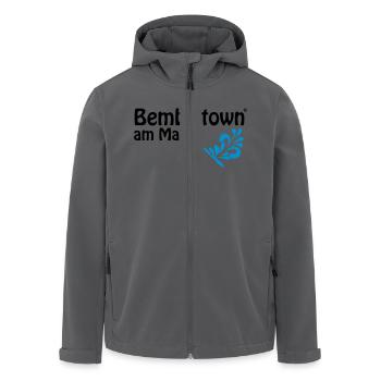 Bembeltown am Main FFM - Recycelte Männer Softshell-Jacke von Stanley/Stella - Anthrazit - Vorne - AI Model Male 185 light (185cm)