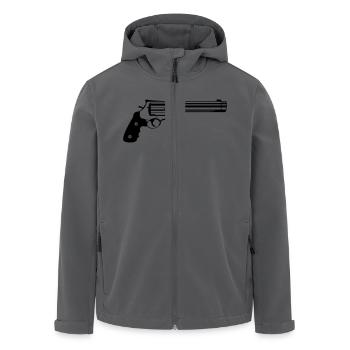 Pistole - Recycelte Männer Softshell-Jacke von Stanley/Stella - Anthrazit - Vorne - AI Model Male 185 light (185cm)