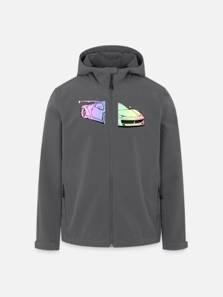 custom car colourful - Recycelte Männer Softshell-Jacke von Stanley/Stella - Anthrazit