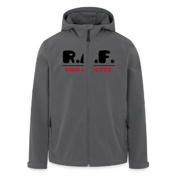RAF - Fuck :) - Recycelte Männer Softshell-Jacke von Stanley/Stella - Anthrazit - Vorne - AI Model Male 185 light (185cm)