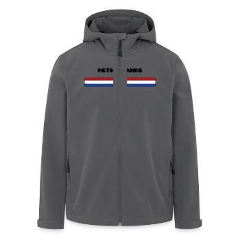 Niederlande / Niederlande - Recycelte Männer Softshell-Jacke von Stanley/Stella - Anthrazit - Vorne - AI Model Male 185 light (185cm)