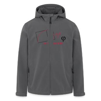 nombre_dor - Recycelte Männer Softshell-Jacke von Stanley/Stella - Anthrazit - Vorne - AI Model Male 185 light (185cm)