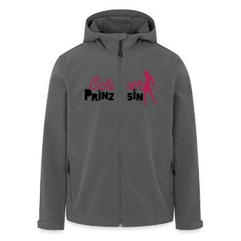 Schlager Prinzessin Deutscher Schlager Fans - Recycelte Männer Softshell-Jacke von Stanley/Stella - Anthrazit - Vorne - AI Model Male 185 light (185cm)