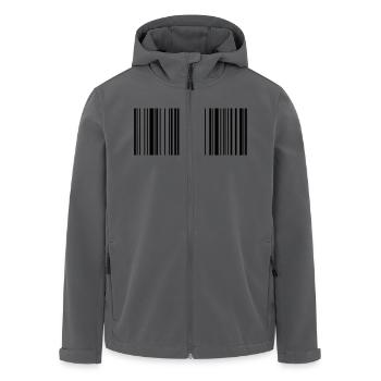Barcode Scannen EAN 1c - Recycelte Männer Softshell-Jacke von Stanley/Stella - Anthrazit - Vorne - AI Model Male 185 light (185cm)