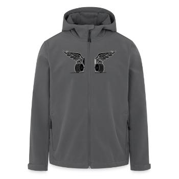 hantel - Recycelte Männer Softshell-Jacke von Stanley/Stella - Anthrazit - Vorne - AI Model Male 185 light (185cm)