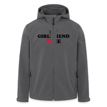 My girlfriend loves me - Recycelte Männer Softshell-Jacke von Stanley/Stella - Anthrazit - Vorne - AI Model Male 185 light (185cm)