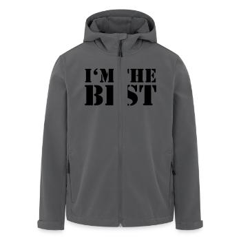 I'm the Best - Recycelte Männer Softshell-Jacke von Stanley/Stella - Anthrazit - Vorne - AI Model Male 185 light (185cm)