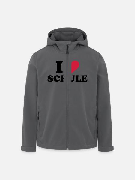 Schule - Recycelte Männer Softshell-Jacke von Stanley/Stella - Anthrazit