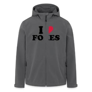 Fuchs - Recycelte Männer Softshell-Jacke von Stanley/Stella - Anthrazit - Vorne - AI Model Male 185 light (185cm)