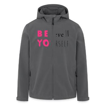 Be you - Recycelte Männer Softshell-Jacke von Stanley/Stella - Anthrazit - Vorne - AI Model Male 185 light (185cm)