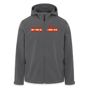 Spanien - Recycelte Männer Softshell-Jacke von Stanley/Stella - Anthrazit - Vorne - AI Model Male 185 light (185cm)