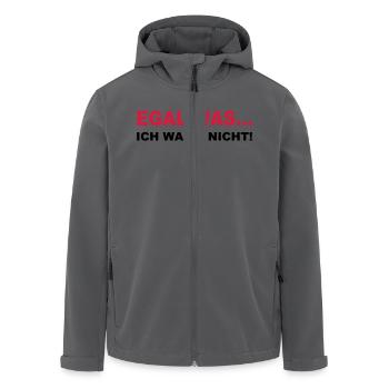 Egal was…Ich war's nicht! - Recycelte Männer Softshell-Jacke von Stanley/Stella - Anthrazit - Vorne - AI Model Male 185 light (185cm)