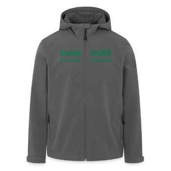 Der Rasen müsste gemäht werden - Recycelte Männer Softshell-Jacke von Stanley/Stella - Anthrazit - Vorne - AI Model Male 185 light (185cm)