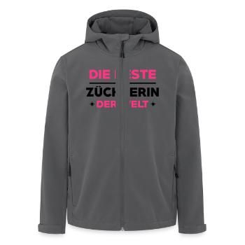 Züchter Züchterin Vieh Ackerbau Bauer Landwirt - Recycelte Männer Softshell-Jacke von Stanley/Stella - Anthrazit - Vorne - AI Model Male 185 light (185cm)