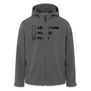 Fahrer Fahren Sport Auto Spieler - Recycelte Männer Softshell-Jacke von Stanley/Stella - Anthrazit - Vorne - AI Model Male 185 light (185cm)