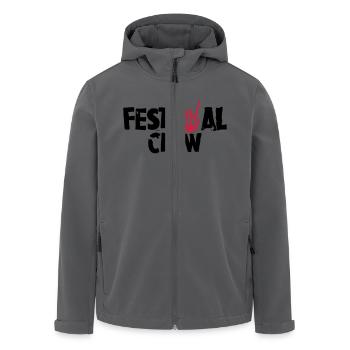 Festival Crew - Recycelte Männer Softshell-Jacke von Stanley/Stella - Anthrazit - Vorne - AI Model Male 185 light (185cm)
