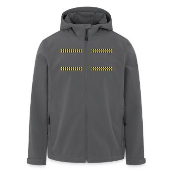 Rahmen Absperrband - Recycelte Männer Softshell-Jacke von Stanley/Stella - Anthrazit - Vorne - AI Model Male 185 light (185cm)