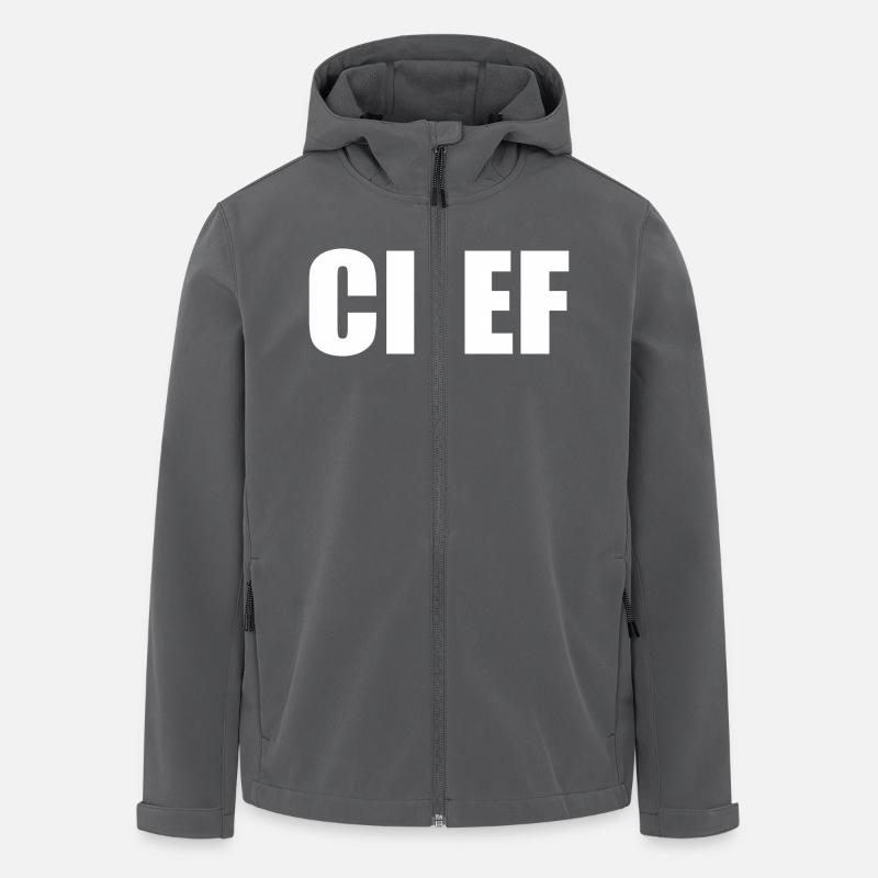 Chef - Veste softshell homme en polyester recyclé Stanley/Stella - charbon