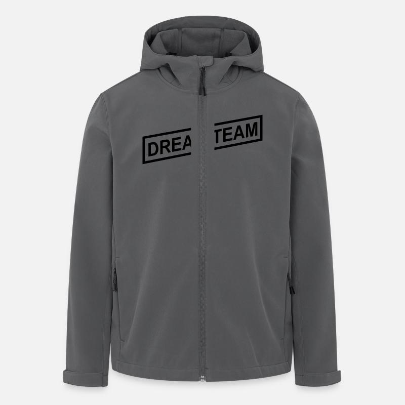 Dream Team - Recycelte Männer Softshell-Jacke von Stanley/Stella - Anthrazit