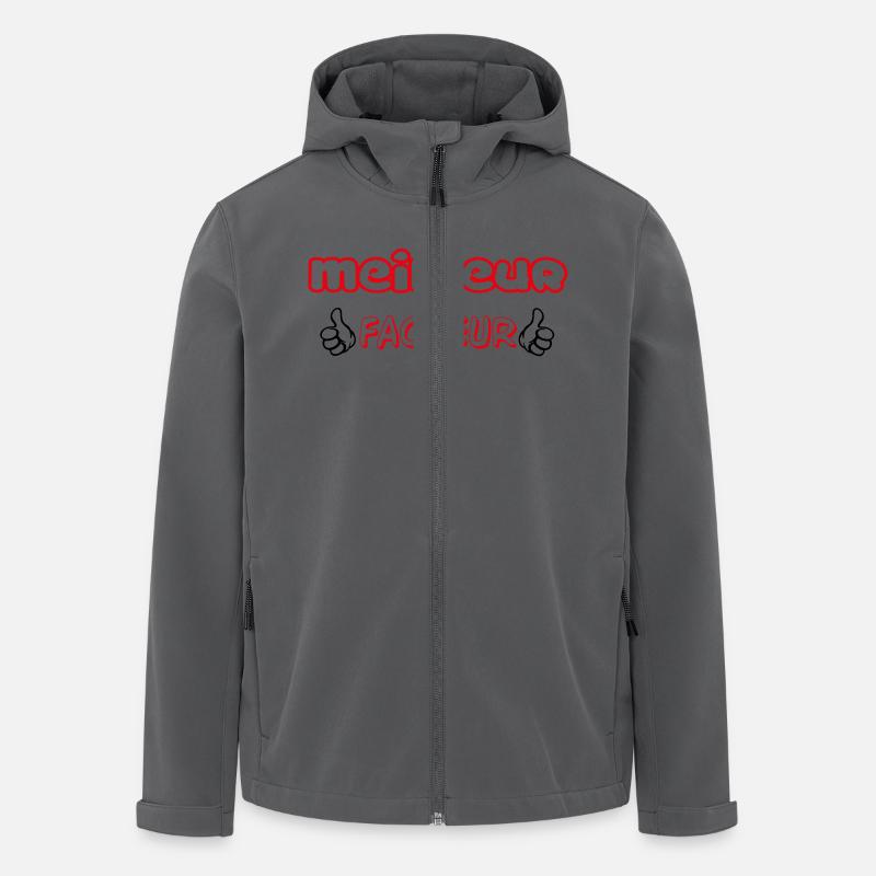 BESTER FAKTOR - Recycelte Männer Softshell-Jacke von Stanley/Stella - Anthrazit
