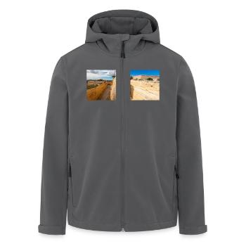 Valletta (il-Belt Valletta) massive Festung - Recycelte Männer Softshell-Jacke von Stanley/Stella - Anthrazit - Vorne - AI Model Male 185 light (185cm)